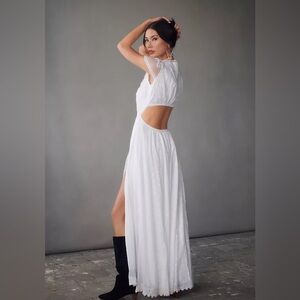 Loveshackfancy ‘Vania’ Dress White Cutout Maxi Dress